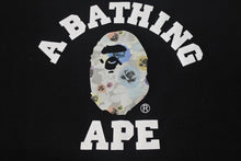 画像をギャラリービューアに読み込む, A BATHING APE アベイシングエイプ FLORAL CAMO COLLEGE TEE 半袖Tシャツ ブラック ホワイトカラー マルチ 3XL 美品 中古 4c075943 