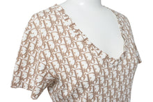 Load image into Gallery viewer, 極美品 Christian Dior クリスチャンディオール トロッターVネック 半袖Ｔシャツ ホワイト コットン サイズ42 5E16155951 中古 4c075944