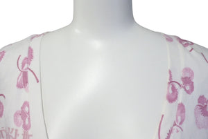 極美品 ChristianDior クリスチャンディオール 半袖Tシャツ トロッター 2005 ガリアーノ期 5P16155953 ホワイト ピンク 38 中古 4c075945 