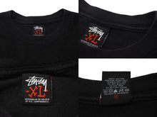 画像をギャラリービューアに読み込む, STUSSY ステューシー Tシャツ 00&#39;s メキシコ製 CUSTOMADE PRINT TEE フロントフォトプリント オールドブラック 中古 4c075953 