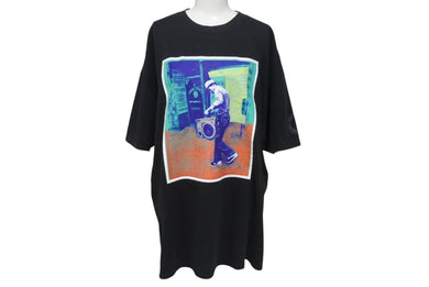 STUSSY ステューシー Tシャツ 00's メキシコ製 CUSTOMADE PRINT TEE フロントフォトプリント オールドブラック 中古 4c075953 