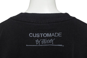 STUSSY ステューシー Tシャツ 00's メキシコ製 CUSTOMADE PRINT TEE フロントフォトプリント オールドブラック 中古 4c075953 
