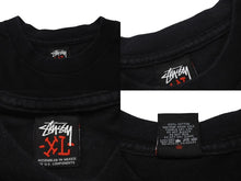 Load image into Gallery viewer, STUSSY ステューシー Tシャツ 00&#39;s メキシコ製 CUSTOMADE PRINT TEE フロント フォト プリント オールド ブラック 中古 4c075954