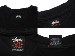 STUSSY ステューシー Tシャツ 00's メキシコ製 CUSTOMADE PRINT TEE フロント フォト プリント オールド ブラック 中古 4c075954