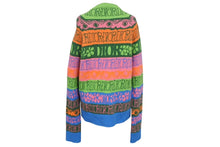 画像をギャラリービューアに読み込む, 極美品 Dior ディオール × Shawn Stussy ショーンステューシー ウールジャガード セーター 033M622AT167 サイズL 中古 4c075955