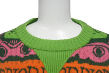 画像をギャラリービューアに読み込む, 極美品 Dior ディオール × Shawn Stussy ショーンステューシー ウールジャガード セーター 033M622AT167 サイズL 中古 4c075955