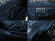 Load image into Gallery viewer, Christian Dior クリスチャンディオール サドルバッグ ワンショルダーバッグ トロッター ネイビー ガリアーノ期 中古 4c076003