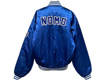 Load image into Gallery viewer, 極美品 90s TOYOTA 野茂英雄 コラボ スタジャン Lサイズ相当 NOMO刺繍 MLB ドジャースカラー ブルー 中古 4c076052