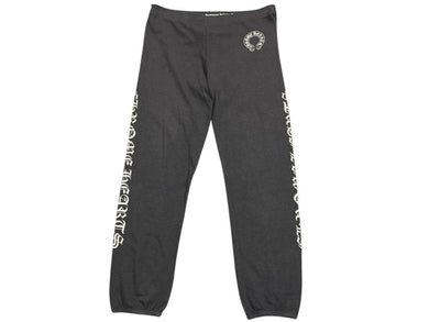 CHROME HEARTS クロムハーツ スウェットパンツ サイズL ホースシュー サイドロゴ プリント グレー 美品 中古 4c076065