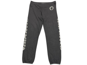 CHROME HEARTS クロムハーツ スウェットパンツ サイズL ホースシュー サイドロゴ プリント グレー 美品 中古 4c076065