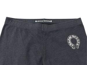 CHROME HEARTS クロムハーツ スウェットパンツ サイズL ホースシュー サイドロゴ プリント グレー 美品 中古 4c076065