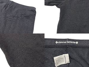 CHROME HEARTS クロムハーツ スウェットパンツ サイズL ホースシュー サイドロゴ プリント グレー 美品 中古 4c076065
