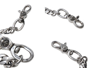 極美品 CHROME HEARTS クロムハーツ CHクロス クラシックリンクウォレットチェーン 316g ジッポー ライター シルバー925 中古 4c076081