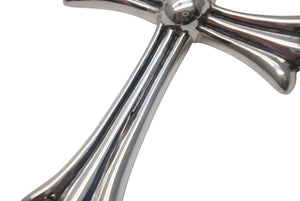 極美品 CHROME HEARTS クロムハーツ ラージクロス ♯5ダガー キーリング チャーム 重量約51.5g シルバー925 中古 4c076083