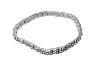 極美品 CHROME HEARTS クロムハーツ ピラミッドプラスリンク ブレスレット 32リンク 全長約21.3cm 重量約34.3g シルバー925 中古 4c076084