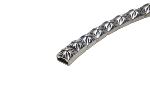 極美品 CHROME HEARTS クロムハーツ ピラミッドプラスリンク ブレスレット 32リンク 全長約21.3cm 重量約34.3g シルバー925 中古 4c076084