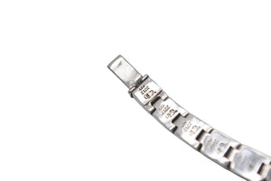 極美品 CHROME HEARTS クロムハーツ ピラミッドプラスリンク ブレスレット 32リンク 全長約21.3cm 重量約34.3g シルバー925 中古 4c076084