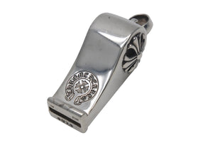 極美品 CHROME HEARTS クロムハーツ WHISTLE PENDANT ホイッスル ペンダント チャーム 重量約68.8g CHプラス シルバー925 中古 4c076110