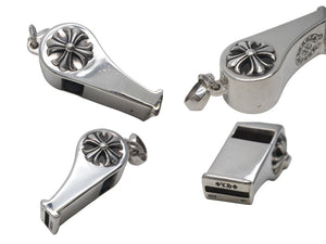 極美品 CHROME HEARTS クロムハーツ WHISTLE PENDANT ホイッスル ペンダント チャーム 重量約68.8g CHプラス シルバー925 中古 4c076110