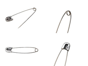 CHROME HEARTS クロムハーツ セーフティピン ラージ 1PD ペンダントトップ チャーム 重量約4.1g パヴェダイヤモンド 美品 中古 4c076112
