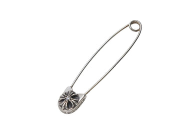 CHROME HEARTS クロムハーツ セーフティピン ラージ 1PD ペンダントトップ チャーム 重量約4.1g パヴェダイヤモンド 美品 中古 4c076112