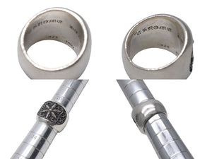CHROME HEARTS クロムハーツ クラシック オーバルスターリング 重量約32.5g サイズ21.5号 .925/2002刻印 シルバ−925 美品 中古 4c076113