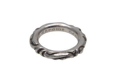 CHROME HEARTS クロムハーツ スクロールバンドリング 重量約8.8g サイズ17号 1994/.925刻印 シルバー925 美品 中古 4c076115