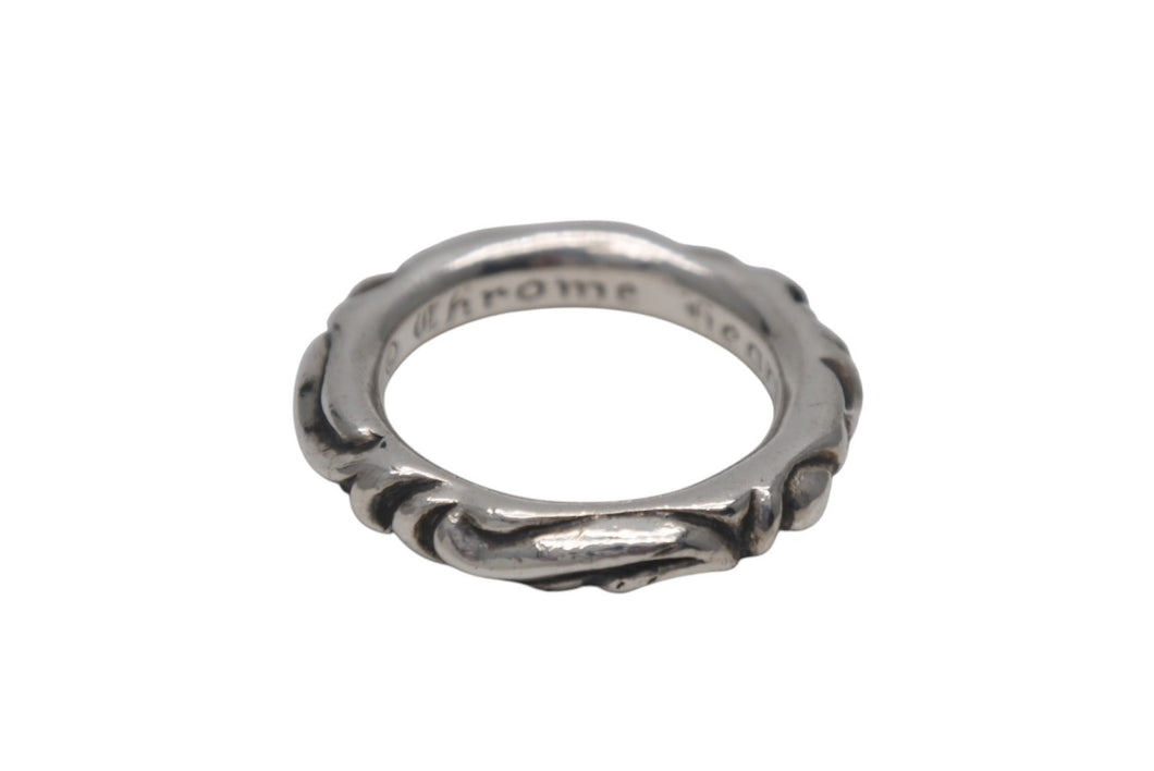 CHROME HEARTS クロムハーツ スクロールバンドリング 重量約8.8g サイズ17号 1994/.925刻印 シルバー925 美品 中古 4c076115