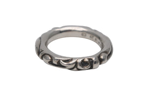 CHROME HEARTS クロムハーツ スクロールバンドリング 重量約8.8g サイズ17号 1994/.925刻印 シルバー925 美品 中古 4c076115