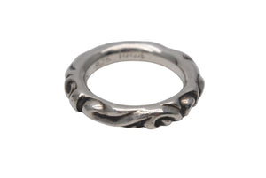 CHROME HEARTS クロムハーツ スクロールバンドリング 重量約8.8g サイズ17号 1994/.925刻印 シルバー925 美品 中古 4c076115