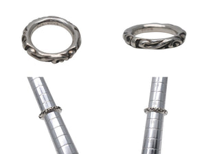 CHROME HEARTS クロムハーツ スクロールバンドリング 重量約8.8g サイズ17号 1994/.925刻印 シルバー925 美品 中古 4c076115