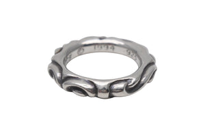 極美品 CHROME HEARTS クロムハーツ スクロールバンドリング 重量約10.1g サイズ18号 1994/.925刻印 シルバー925 中古 4c076116