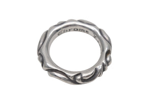 極美品 CHROME HEARTS クロムハーツ スクロールバンドリング 重量約10.1g サイズ18号 1994/.925刻印 シルバー925 中古 4c076116