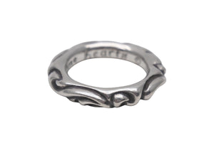 極美品 CHROME HEARTS クロムハーツ スクロールバンドリング 重量約10.1g サイズ18号 1994/.925刻印 シルバー925 中古 4c076116