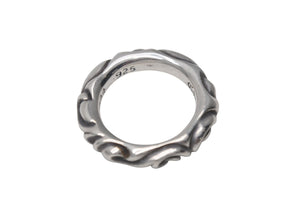 極美品 CHROME HEARTS クロムハーツ スクロールバンドリング 重量約10.1g サイズ18号 1994/.925刻印 シルバー925 中古 4c076116