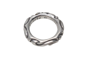 極美品 CHROME HEARTS クロムハーツ スクロールバンドリング 重量約10.1g サイズ18号 1994/.925刻印 シルバー925 中古 4c076116