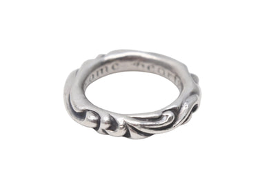 CHROME HEARTS クロムハーツ スクロールバンドリング 重量約7.4g サイズ12号 1994/.925刻印 シルバー925 美品 中古 4c076117