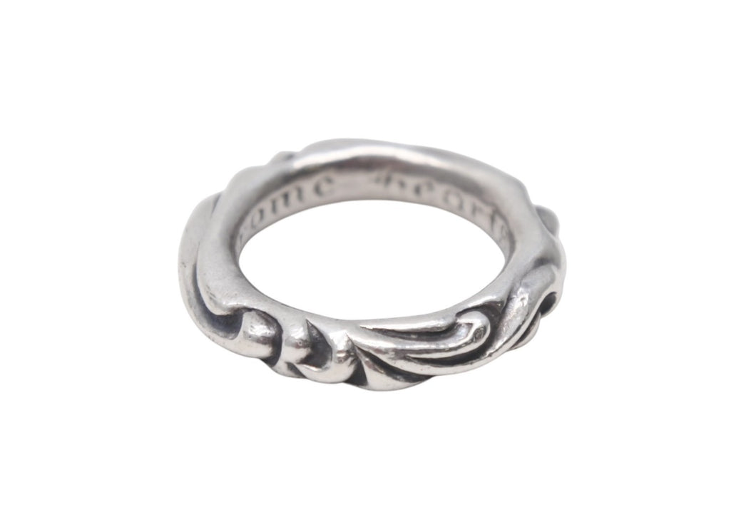 CHROME HEARTS クロムハーツ スクロールバンドリング 重量約7.4g サイズ12号 1994/.925刻印 シルバー925 美品 中古 4c076117