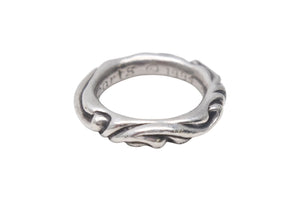 CHROME HEARTS クロムハーツ スクロールバンドリング 重量約7.4g サイズ12号 1994/.925刻印 シルバー925 美品 中古 4c076117