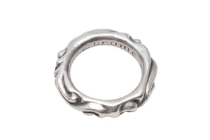 CHROME HEARTS クロムハーツ スクロールバンドリング 重量約7.4g サイズ12号 1994/.925刻印 シルバー925 美品 中古 4c076117