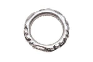 CHROME HEARTS クロムハーツ スクロールバンドリング 重量約7.4g サイズ12号 1994/.925刻印 シルバー925 美品 中古 4c076117