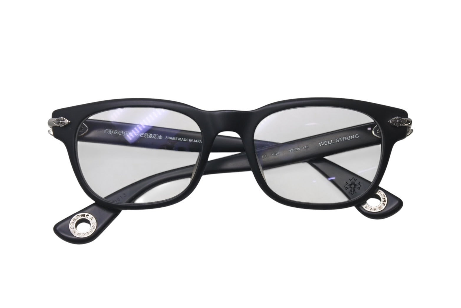 クロムハーツ サイズ:49□20-145 PLUCK メタルフレームウェリントン  