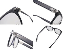 Load image into Gallery viewer, 極美品 CHROME HEARTS クロムハーツ WELL STRUNG メガネ ブラック プラスチック 小物 ウェリントン シルバー925 52☐20₋148 中古 4c076119