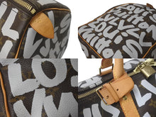 Load image into Gallery viewer, LOUIS VUITTON ルイヴィトン キーポル50 ボストンバッグ M92197 モノグラム グラフィティ ブラウン 美品 中古 4c076123