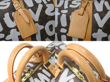 Load image into Gallery viewer, LOUIS VUITTON ルイヴィトン キーポル50 ボストンバッグ M92197 モノグラム グラフィティ ブラウン 美品 中古 4c076123