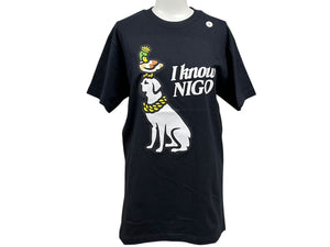 新品未使用品 Human Made x I Know NIGO ヒューマンメイド 半袖Ｔシャツ ブラック コットン サイズS 中古 4c076141
