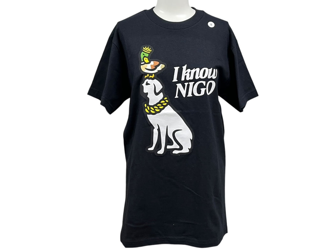 新品未使用品 Human Made x I Know NIGO ヒューマンメイド 半袖Ｔシャツ ブラック コットン サイズS 中古 4c076141
