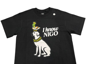 新品未使用品 Human Made x I Know NIGO ヒューマンメイド 半袖Ｔシャツ ブラック コットン サイズS 中古 4c076141