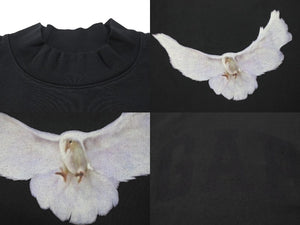 未使用 YEEZY × GAP ENGINEERED BY BALENCIAGA DOVE ダヴ半袖Tシャツ 471281 サイズL ブラック Ye 鳩 中古 4c076145 