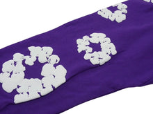 Load image into Gallery viewer, 極美品 DENIM TEARS デニムティアーズ スウェットパンツ DTSPP004 ポルトガル製 コットン パープル ホワイト サイズM 中古 4c076152